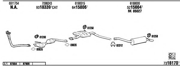 WALKER FO60360B Exhaust System